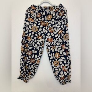 Shae by SASSAFRAS Women’s Regular Fit Floral Print Cotton Joggers Size‎ M